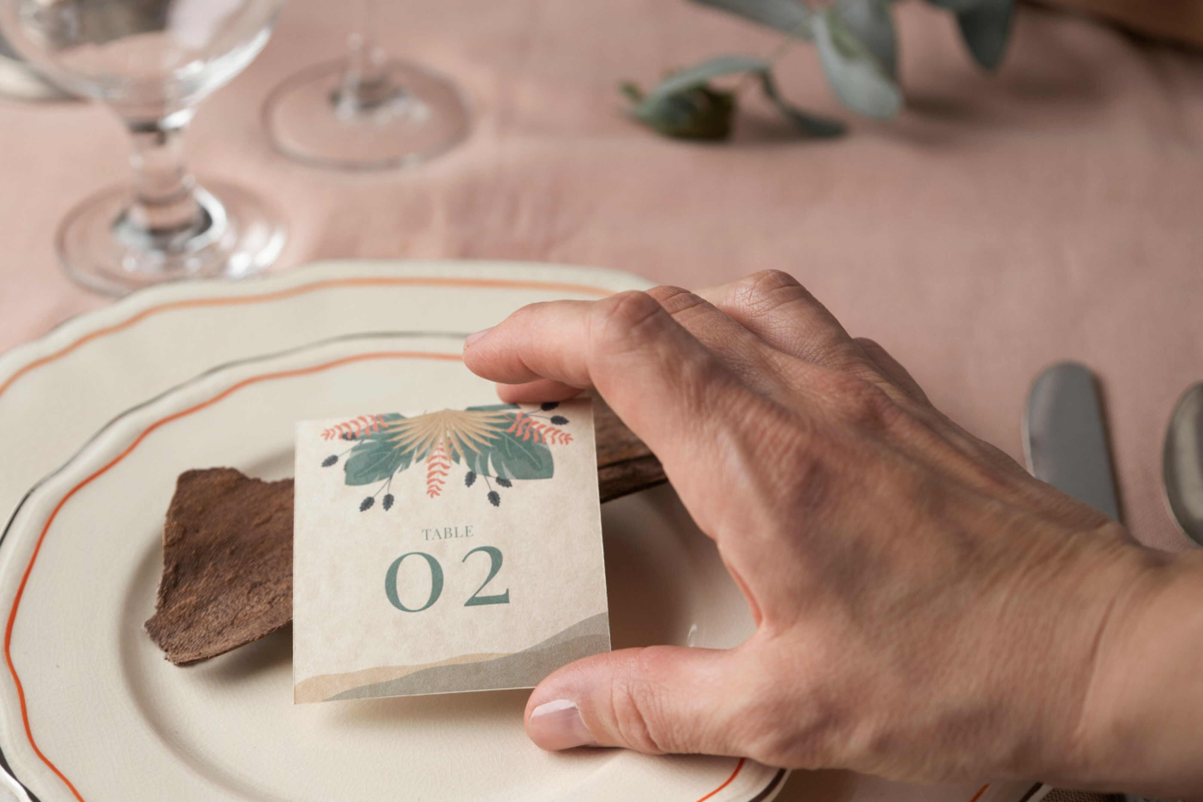 Trouwkaart en decoratie