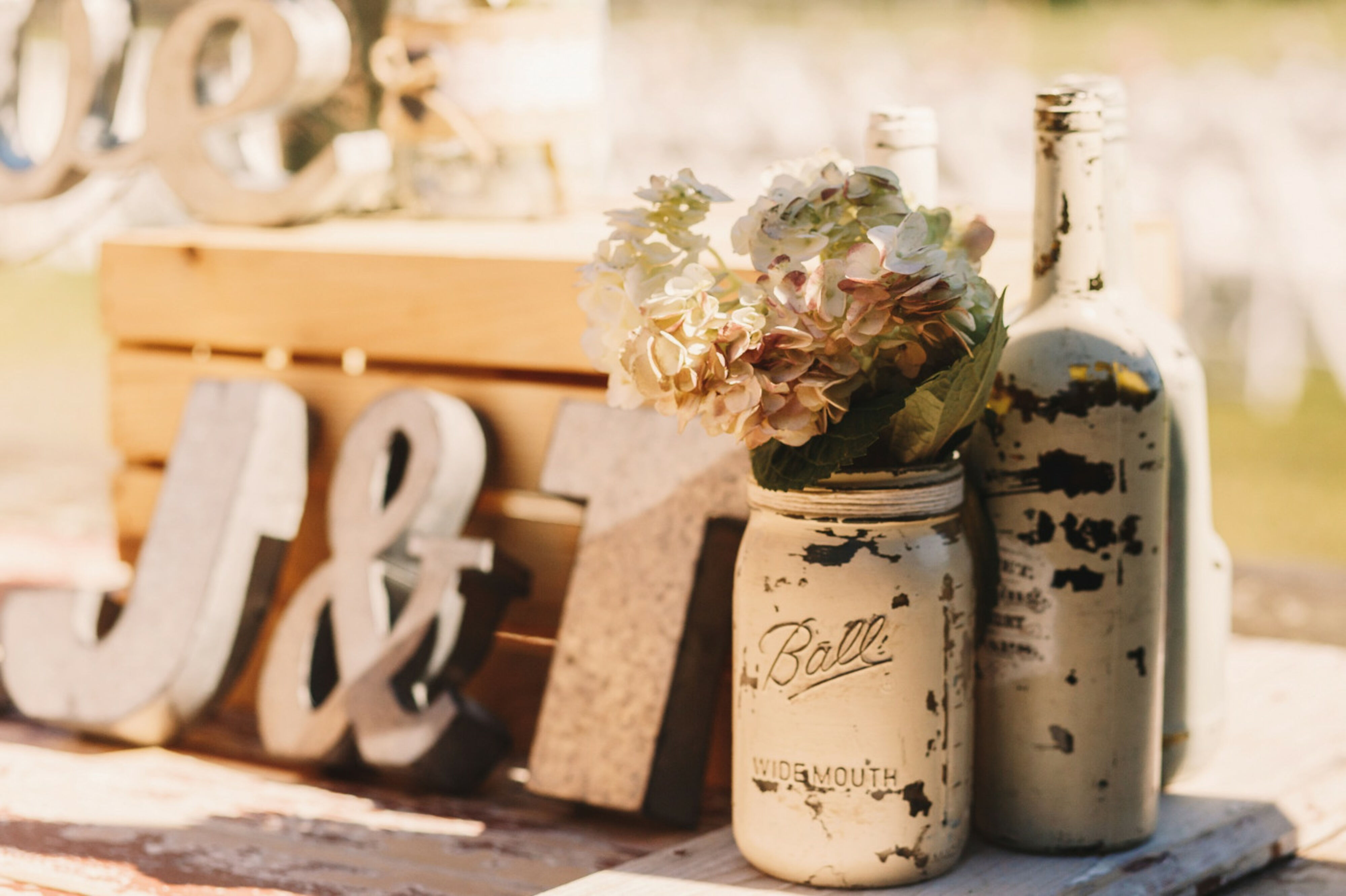 Trouwkaart en decoratie