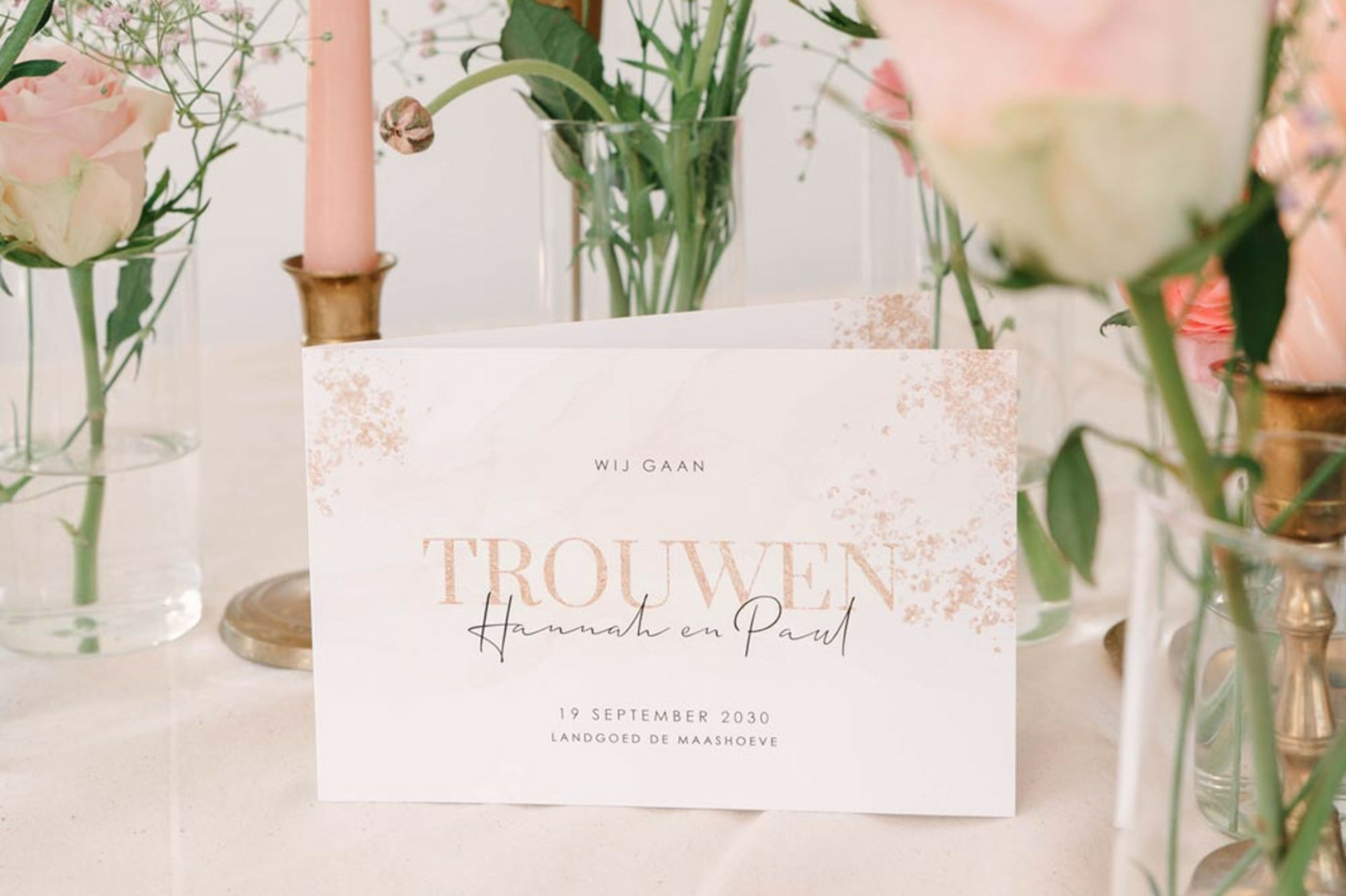 Trouwkaart maken bij Made for Moments