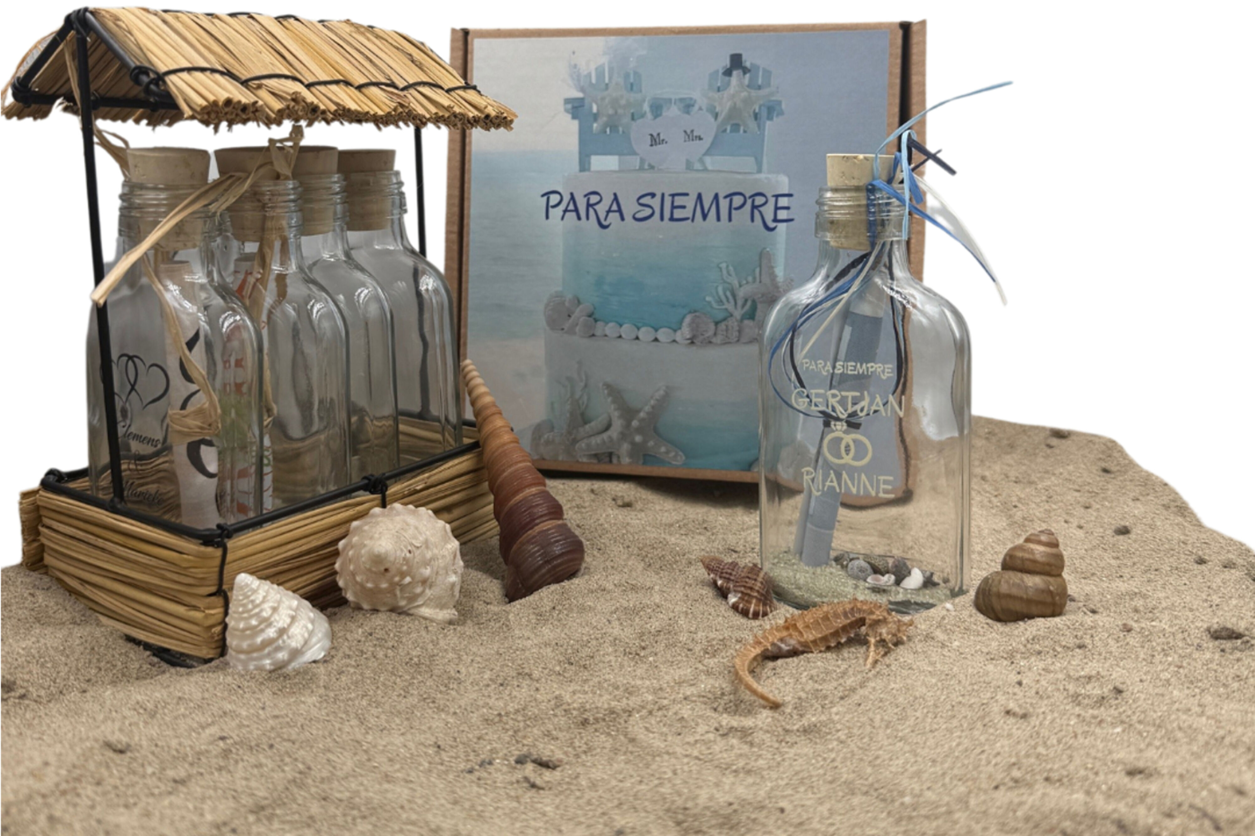 Trouwkaart van Message in a Bottle Trouwkaart van Message in a Bottle